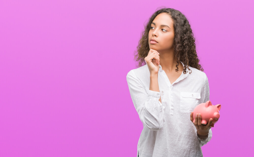 woman wondering about the payday loan amount